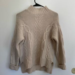 Cable knit sweater